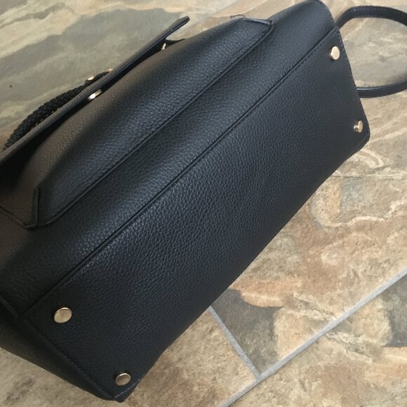 NWOT Love and Lore Black Pebbled Shoulder Bag - Picture 6 of 8